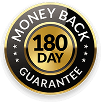 180-day money-back guarantee badge for CitrusBurn orders