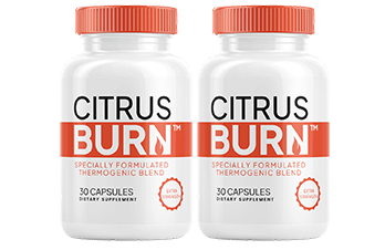 Two bottles of CitrusBurn capsules, the 60-day supply basic package