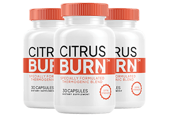 Three bottles of CitrusBurn thermogenic capsules