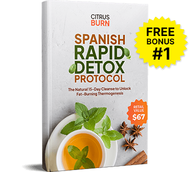 Spanish Rapid Detox Protocol bonus guide included with CitrusBurn 3-bottle and 6-bottle packages